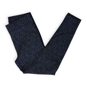 LOFT Ann Taylor Leggings Pants Women's Pull On Gray Black Cheetah Leopard -M NTW